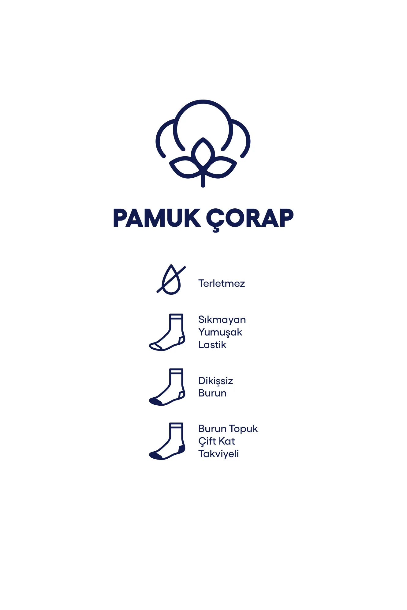 Çok Renkli 7'li Desenli Pamuklu Çorap Seti - Image 6