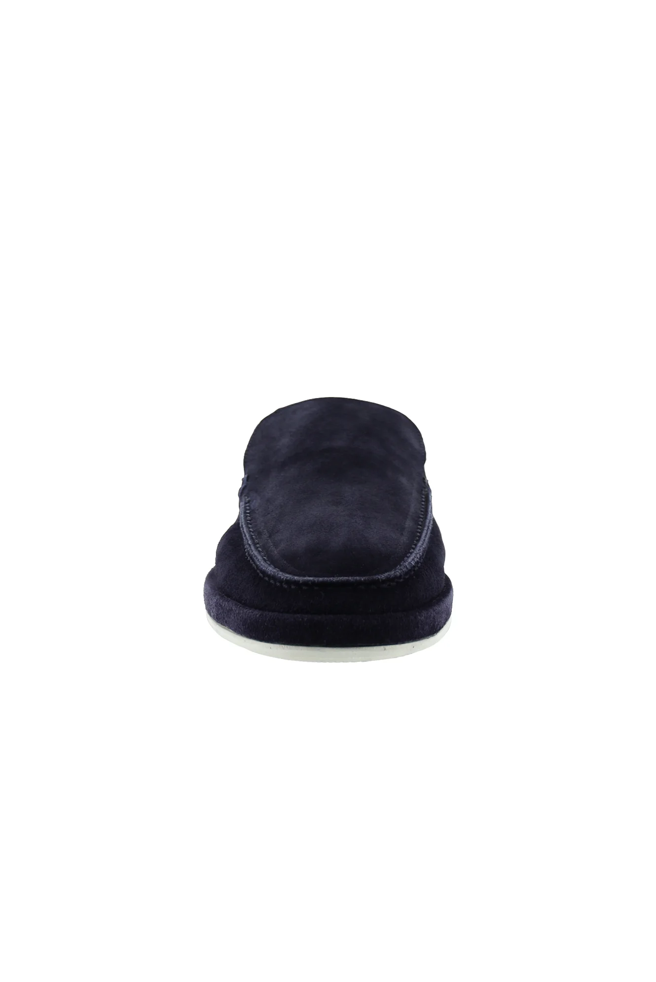 Koyu Lacivert Süet Casual Loafer Deri Ayakkabı - Image 3