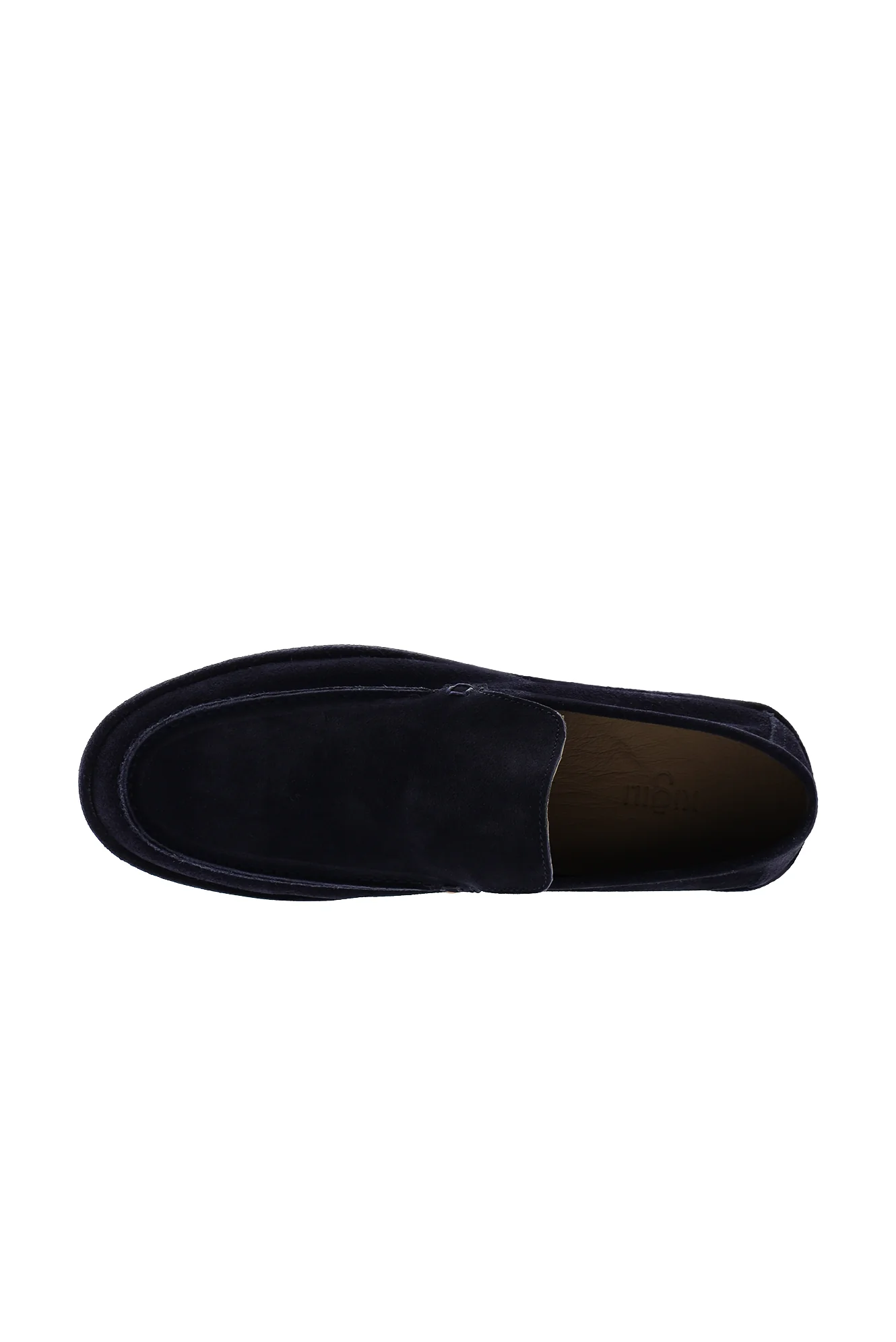 Koyu Lacivert Süet Casual Loafer Deri Ayakkabı - Image 6