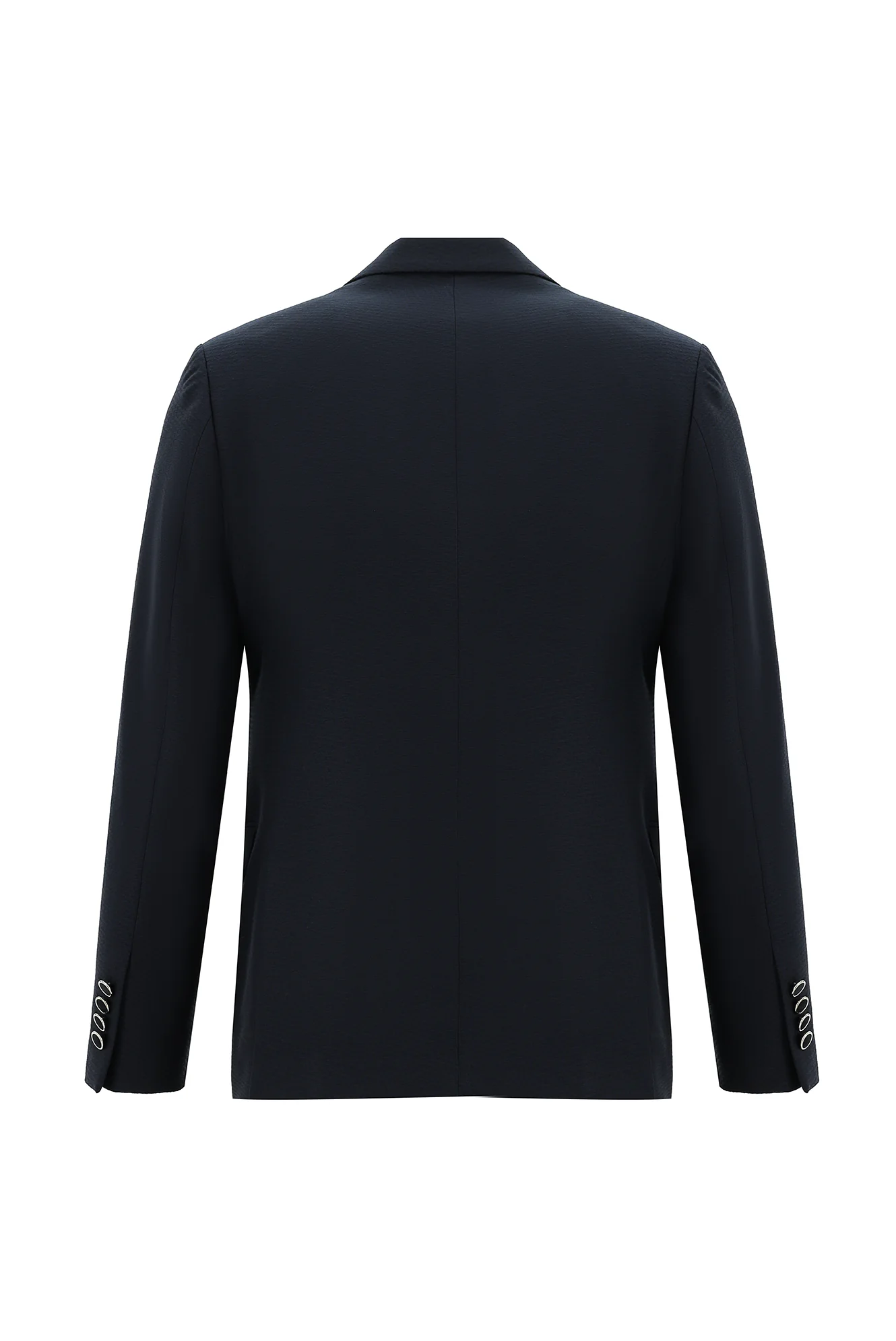 Orta Lacivert 7 Drop Slim Fit Dar Kesim Mono Yaka Yelekli Smokin & Damatlık - Image 3