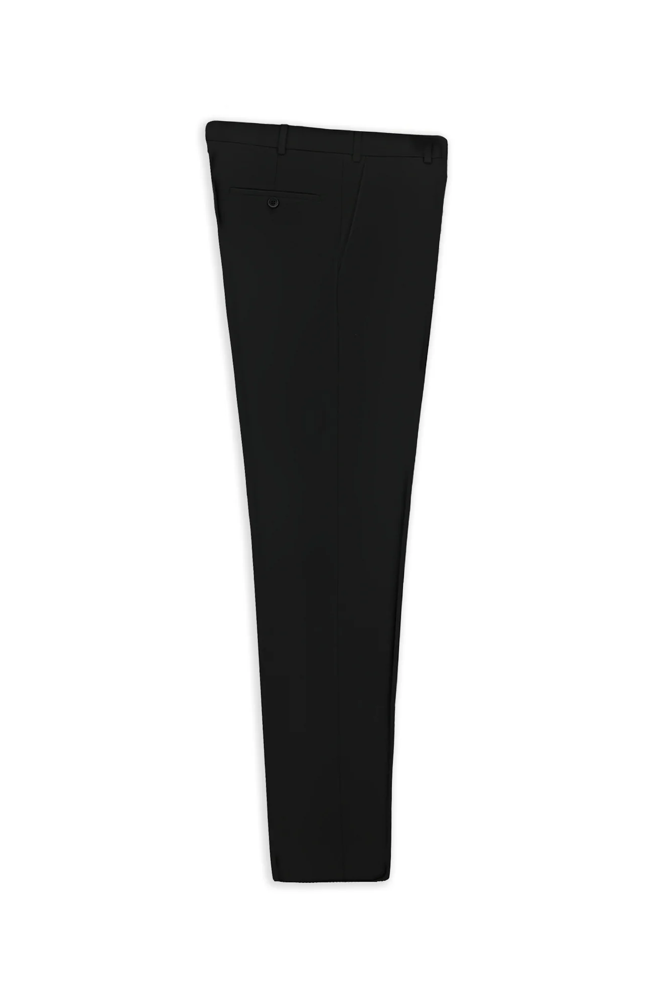Siyah 6 Drop Regular Fit Standart Kesim Yünlü Klasik Kumaş Pantolon - Image 7